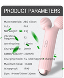 Cool Women's Wand Vibrator With Double Head / Female Clitoral Stimulator / Pink Erotic Massager - EVE's SECRETS