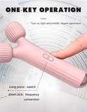 Cool Women's Wand Vibrator With Double Head / Female Clitoral Stimulator / Pink Erotic Massager - EVE's SECRETS