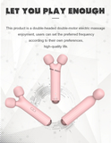 Cool Women's Wand Vibrator With Double Head / Female Clitoral Stimulator / Pink Erotic Massager - EVE's SECRETS