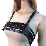 Creative Sexy PU Leather Bra Belts Harness / Alternative Black Intimate Harnes for Ladies - EVE's SECRETS