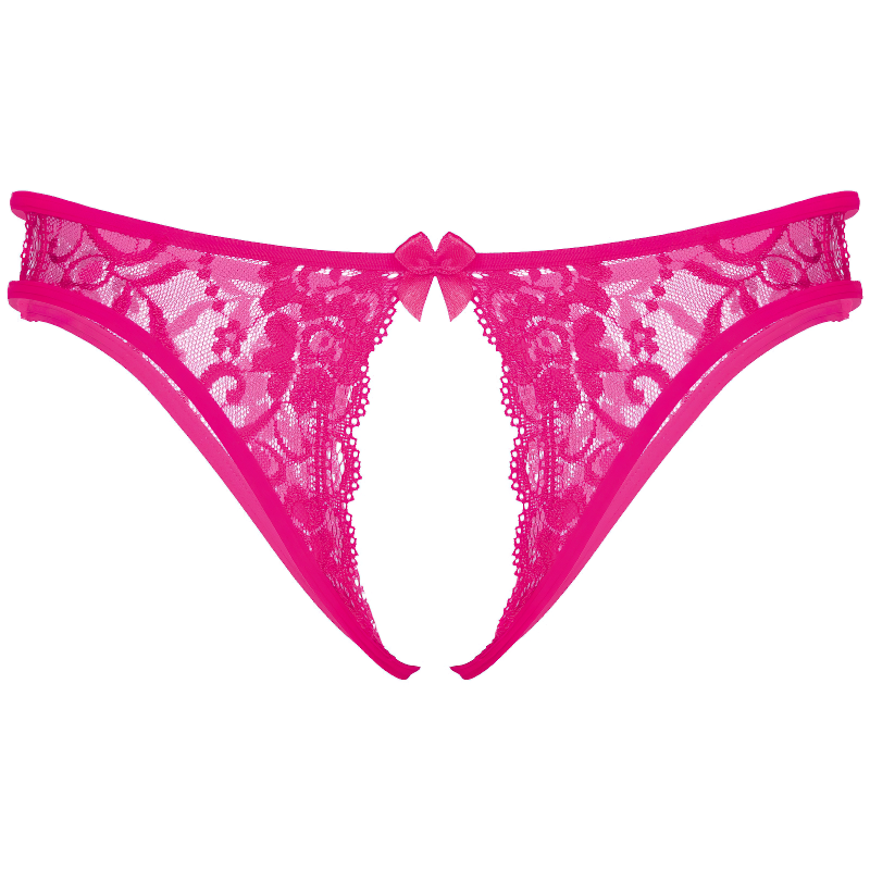 Crotchless T-back Gay Panties With Floral Prind and Lace / Hollow Out Homme Thong Male Underpants - EVE's SECRETS