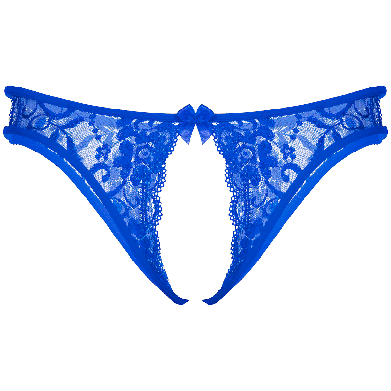 Crotchless T-back Gay Panties With Floral Prind and Lace / Hollow Out Homme Thong Male Underpants - EVE's SECRETS