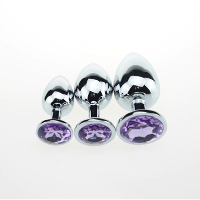 Crystal Anal Butt Plug for Adult / Unisex Stainless Steel Prostate Massage Sex Toy - EVE's SECRETS