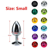 Crystal Anal Butt Plug for Adult / Unisex Stainless Steel Prostate Massage Sex Toy - EVE's SECRETS