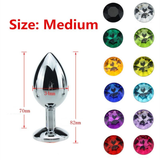 Crystal Anal Butt Plug for Adult / Unisex Stainless Steel Prostate Massage Sex Toy - EVE's SECRETS