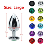 Crystal Anal Butt Plug for Adult / Unisex Stainless Steel Prostate Massage Sex Toy - EVE's SECRETS