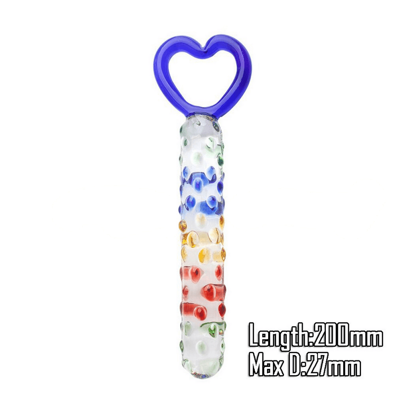 Crystal Anal Dildo / Large Butt Plug / Female Multicolor Dildo Masturbator - EVE's SECRETS