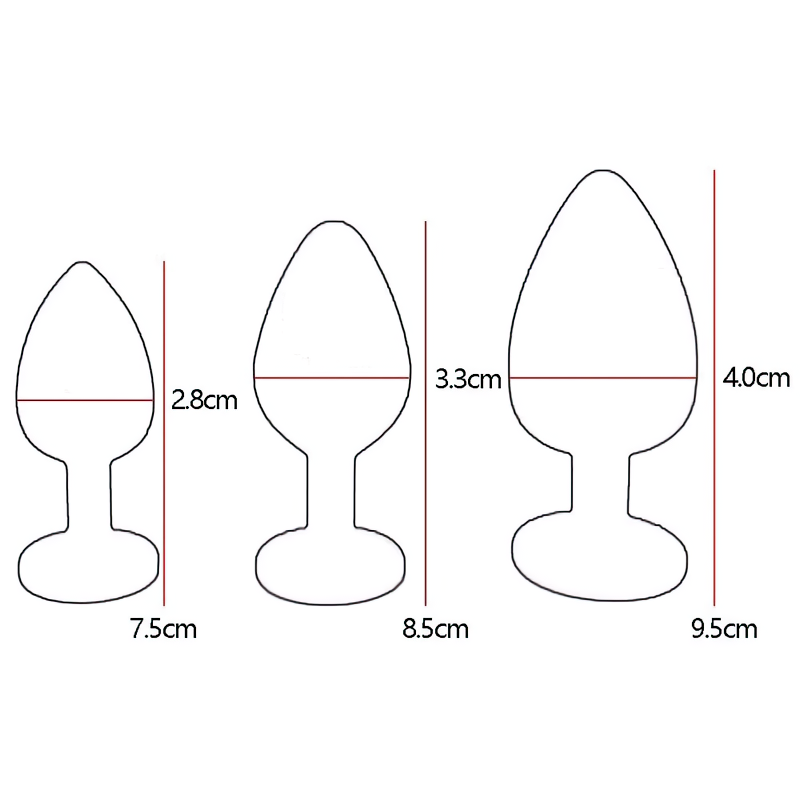 Crystal Butt Plug For Men And Women / Silicone Anal Plugs / Colorful Sex Toy Massager - EVE's SECRETS
