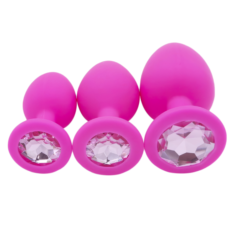 Crystal Butt Plug For Men And Women / Silicone Anal Plugs / Colorful Sex Toy Massager - EVE's SECRETS