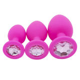 Crystal Butt Plug For Men And Women / Silicone Anal Plugs / Colorful Sex Toy Massager - EVE's SECRETS