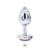 Crystal Jewelry Heart Stainless Steel Butt Plug Dildo / Bullet Vibrator Anal Plug Sex Toys - EVE's SECRETS