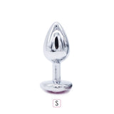 Crystal Jewelry Heart Stainless Steel Butt Plug Dildo / Bullet Vibrator Anal Plug Sex Toys - EVE's SECRETS