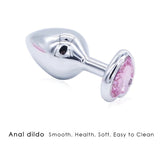 Crystal Jewelry Heart Stainless Steel Butt Plug Dildo / Bullet Vibrator Anal Plug Sex Toys - EVE's SECRETS