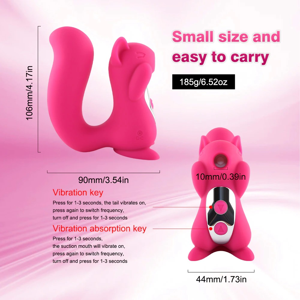 Cute Squirrel Shape Vibrator for Women / Sex Toys for Stimulation G-Spot Clit - EVE's SECRETS