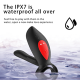 Delay Ejaculation Penis Vibrator With Double Cock Ring / Nipples Massager for Men / Adult Sex Toys - EVE's SECRETS