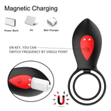 Delay Ejaculation Penis Vibrator With Double Cock Ring / Nipples Massager for Men / Adult Sex Toys - EVE's SECRETS