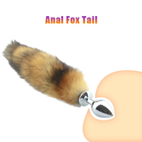 Detachable Anal Plug With Real Fox Tail / Smooth Touch Metal Butt Plug / Sex Toys for Women - EVE's SECRETS