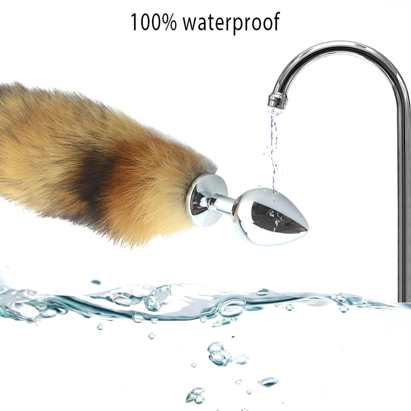 Detachable Anal Plug With Real Fox Tail / Smooth Touch Metal Butt Plug / Sex Toys for Women - EVE's SECRETS