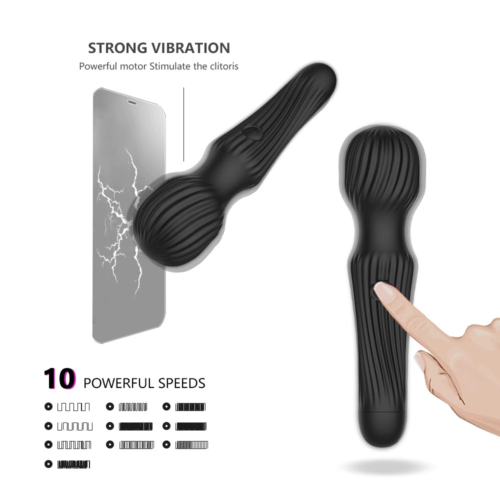 Dildo Vibrator Sex Toys for Women / Magic Wand G-Spot Stimulator / Adult Silicone Clitoris Stimulator - EVE's SECRETS