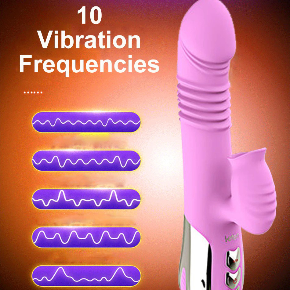 Dildo Vibrator with Mouth Sucking / Clitoris Stimulator with Heating Function - EVE's SECRETS