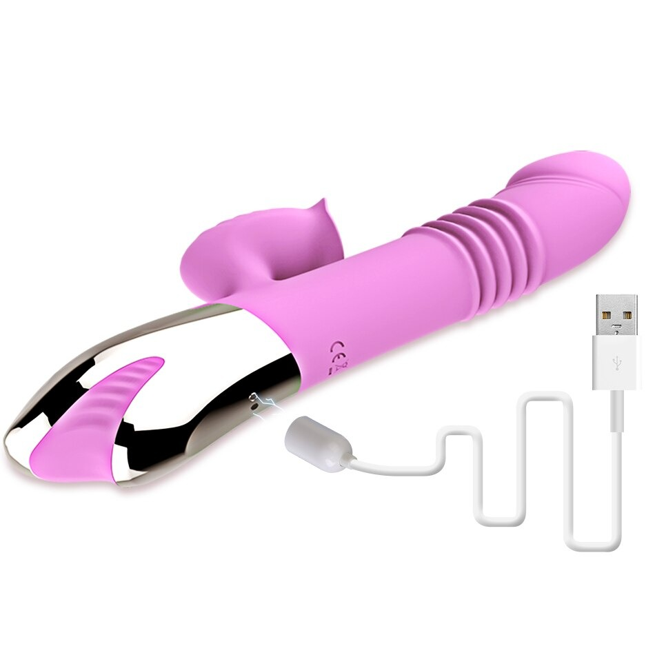Dildo Vibrator with Mouth Sucking / Clitoris Stimulator with Heating Function - EVE's SECRETS