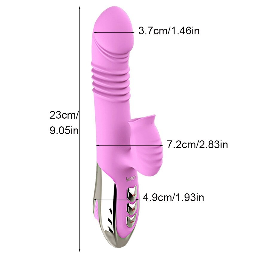 Dildo Vibrator with Mouth Sucking / Clitoris Stimulator with Heating Function - EVE's SECRETS