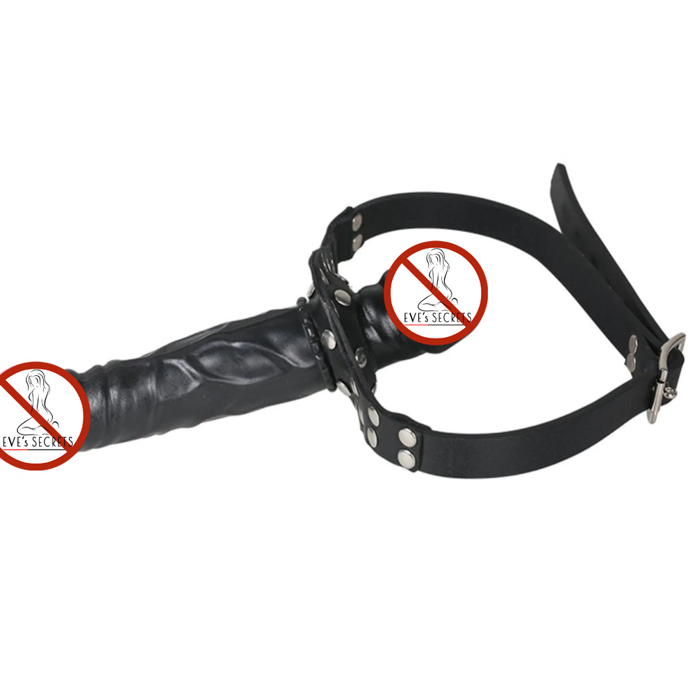 Double-Ended Dildo Gag Head for Women / Adult Strapon Mouth / Ladies Sex Toy BDSM Bondage - EVE's SECRETS