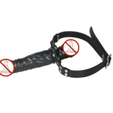 Double-Ended Dildo Gag Head for Women / Adult Strapon Mouth / Ladies Sex Toy BDSM Bondage - EVE's SECRETS
