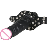 Double-Ended Dildo Gag Head for Women / Adult Strapon Mouth / Ladies Sex Toy BDSM Bondage - EVE's SECRETS