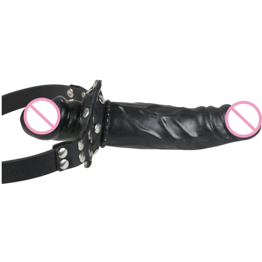 Double-Ended Dildo Gag Head for Women / Adult Strapon Mouth / Ladies Sex Toy BDSM Bondage - EVE's SECRETS