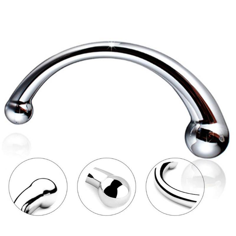 Double Ended Stainless Steel Dildo / Adult Unisex Anal Dildo Stimulator - EVE's SECRETS