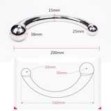Double Ended Stainless Steel Dildo / Adult Unisex Anal Dildo Stimulator - EVE's SECRETS