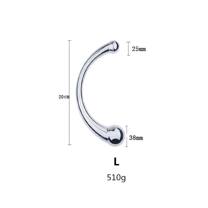 Double Ended Stainless Steel Dildo / Adult Unisex Anal Dildo Stimulator - EVE's SECRETS