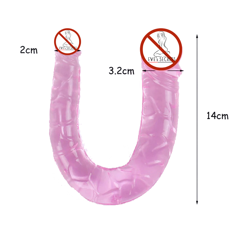 Double Head Rubber Penis for Women / Adult Sex Toy for Vagina Stimulate - EVE's SECRETS