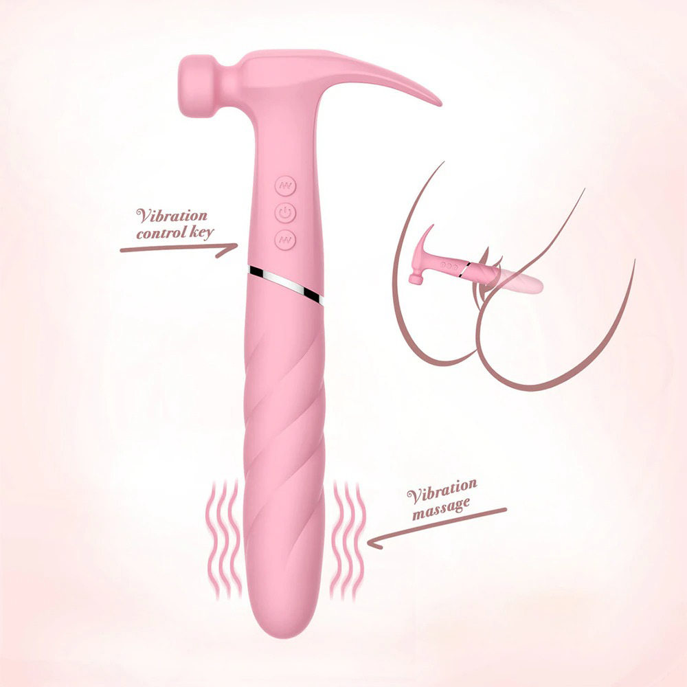 Double-Headed Hammer Vibrator / Female G-spot Masturbator Vibrator / Sex Toys for Women - EVE's SECRETS