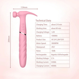 Double-Headed Hammer Vibrator / Female G-spot Masturbator Vibrator / Sex Toys for Women - EVE's SECRETS