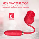 Double Headed Vagina Sucking Vibrator in form Rose / Women's Sex Toy for Clitoris Stimulation - EVE's SECRETS