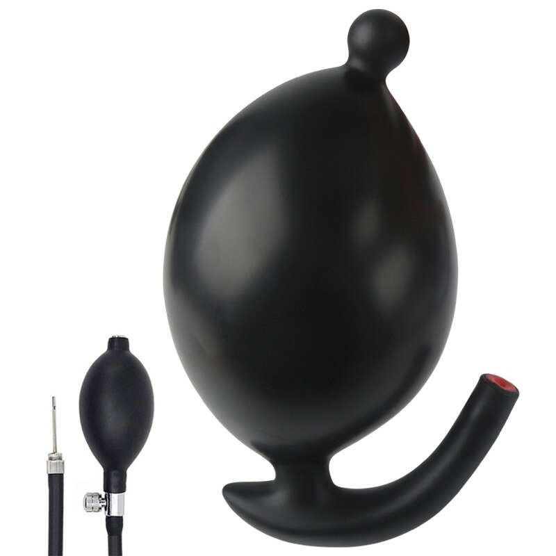Double-Layer Silicone Inflatable Huge Anal Dildo / Anus Prostate Massager / Expandable Butt Plug - EVE's SECRETS
