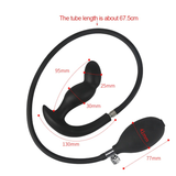 Double-Layer Silicone Inflatable Huge Anal Dildo / Anus Prostate Massager / Expandable Butt Plug - EVE's SECRETS