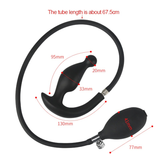 Double-Layer Silicone Inflatable Huge Anal Dildo / Anus Prostate Massager / Expandable Butt Plug - EVE's SECRETS