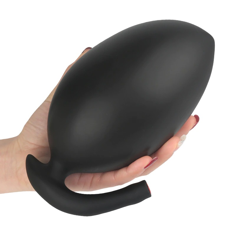 Double-Layer Silicone Inflatable Huge Anal Dildo / Anus Prostate Massager / Expandable Butt Plug - EVE's SECRETS