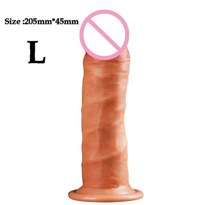 Double-layer Soft Realistic Dildo with Suction Cup / Feeling Real Skin Huge Dildo - EVE's SECRETS