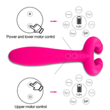 Double Penetration Clitoris Stimulator / Adult Penis Vibrator / Unisex Anal Butt Plug - EVE's SECRETS