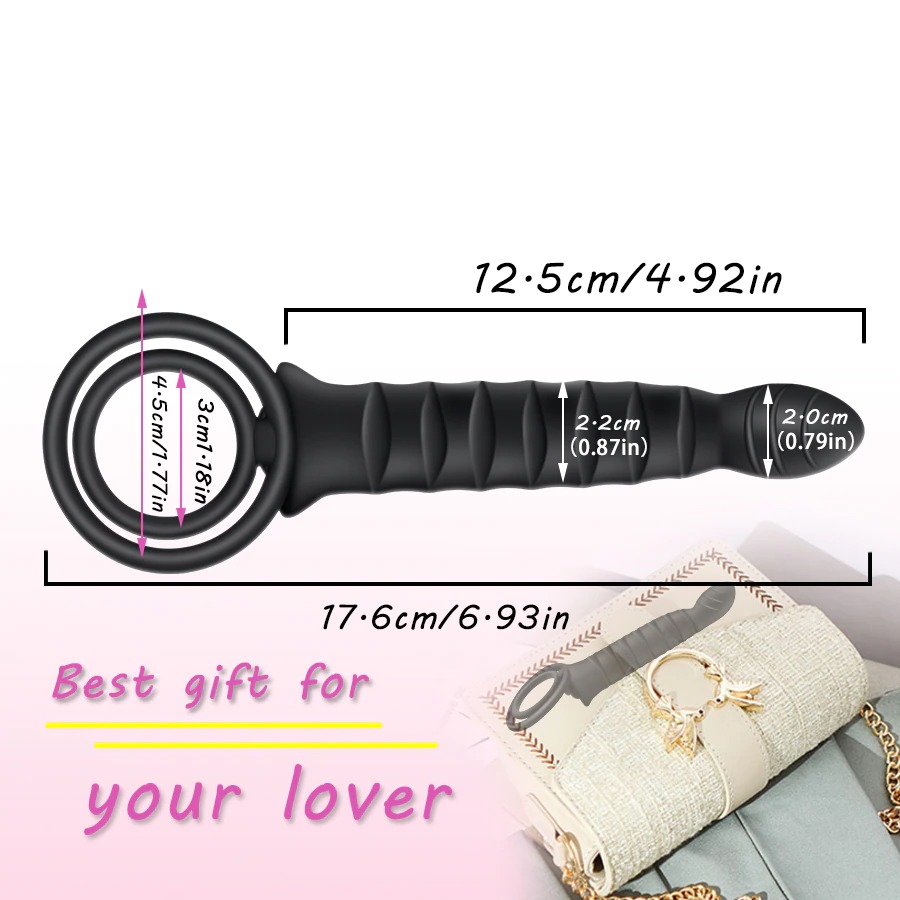 Adult Double Penetration Dildo Vibrator / Men Strap-On Penis Sex Toy for Couples - EVE's SECRETS