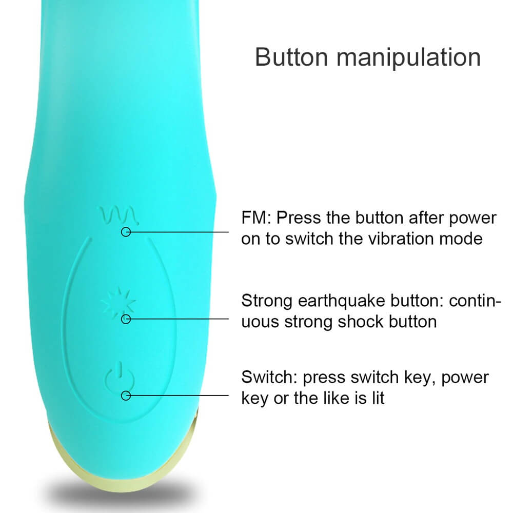 Double Penetration Masturbator With Clitoral Massage Funktion / Women's Rabbit Vibrator - EVE's SECRETS