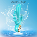 Double Penetration Masturbator With Clitoral Massage Funktion / Women's Rabbit Vibrator - EVE's SECRETS