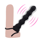 Double Penetration Silicone Anal Beads / Adult Vibrator Strapon Dildo