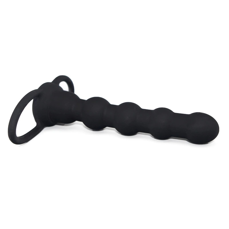 Double Penetration Silicone Anal Beads / Adult Vibrator Strapon Dildo - EVE's SECRETS