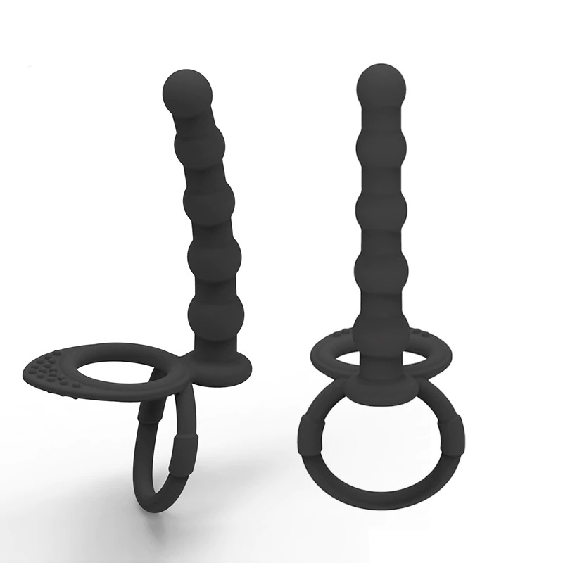 Double Penetration Silicone Anal Beads / Adult Vibrator Strapon Dildo - EVE's SECRETS