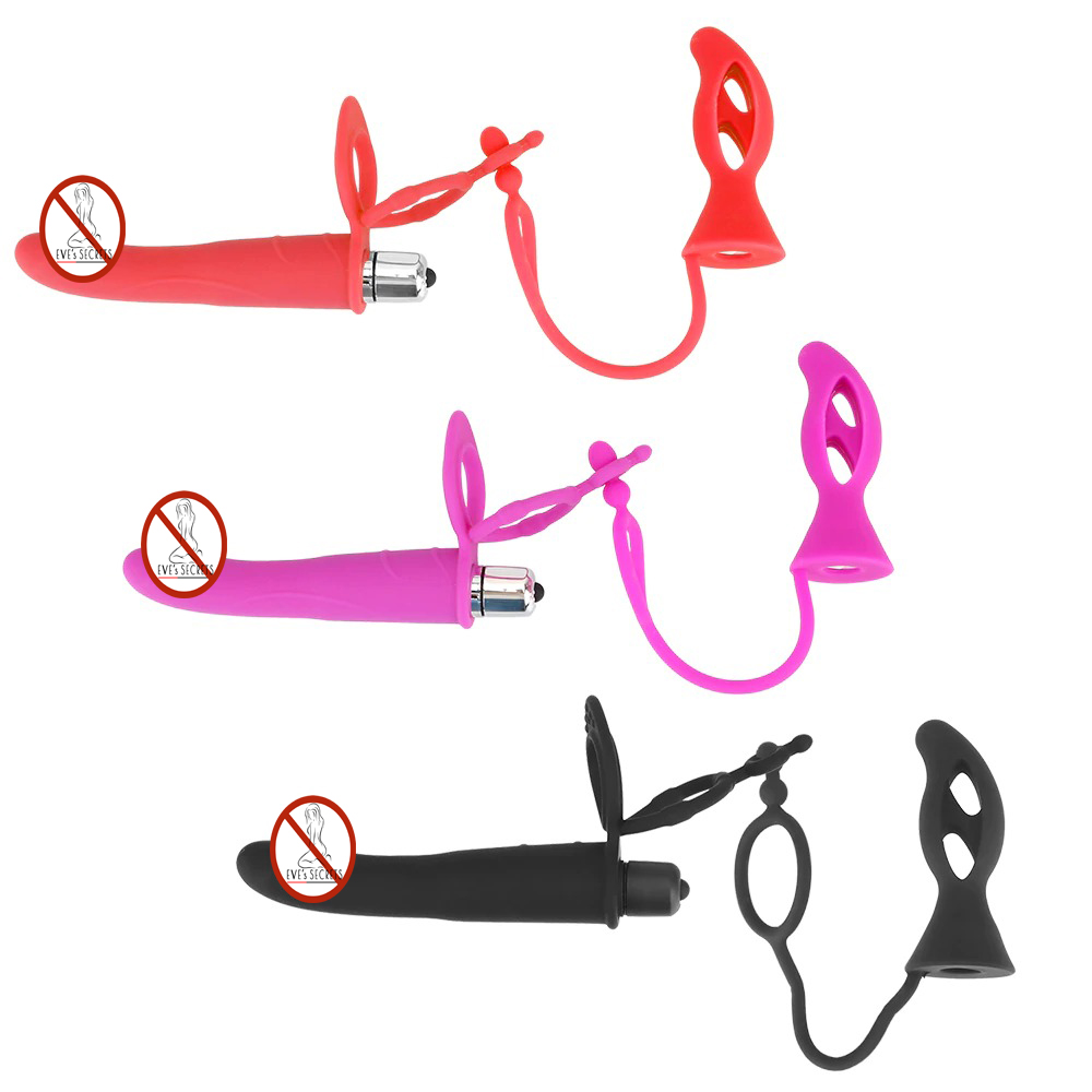 Double Penetration Strapon Dildo Vibrator / Adult Sex Toy for Couples - EVE's SECRETS
